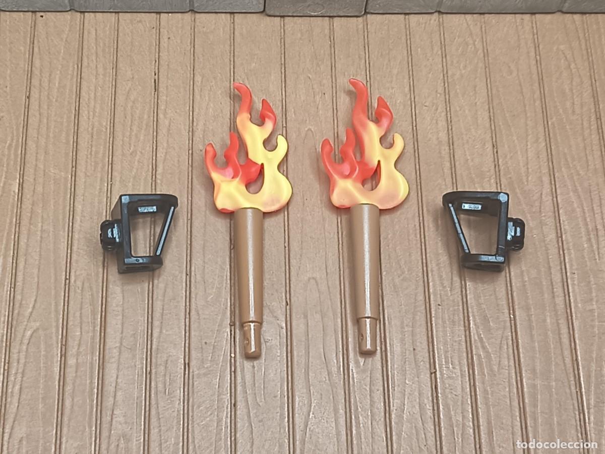 Playmobil: Soportes Antorchas Oeste Medieval Playmobil