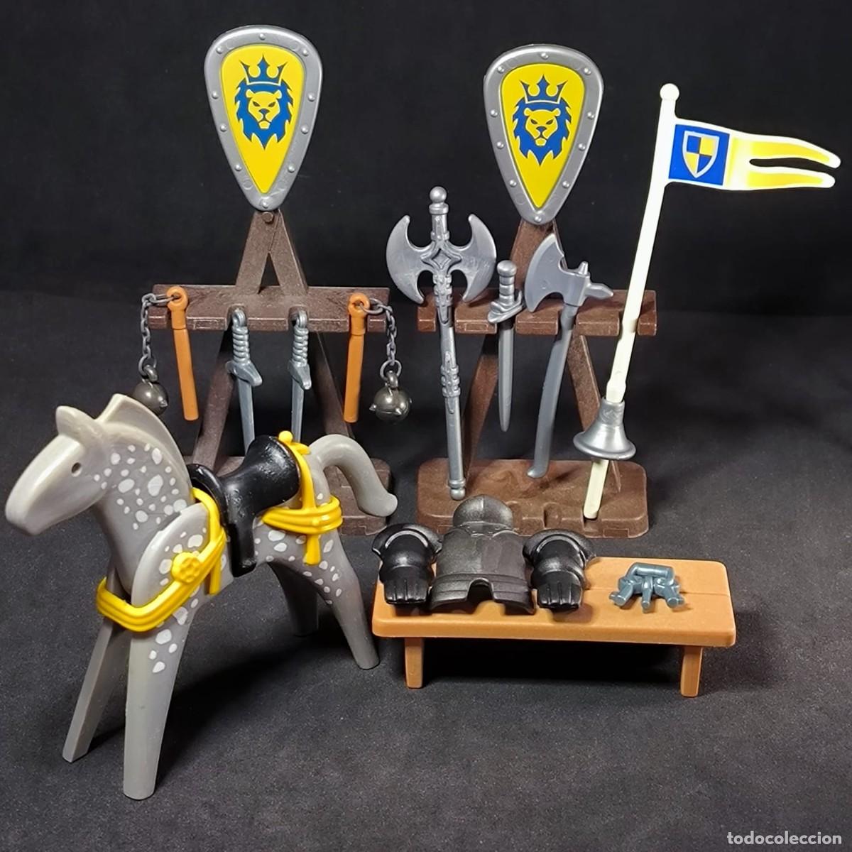 Playmobil: Playmobil armero medieval con accesorios y caballo ☼