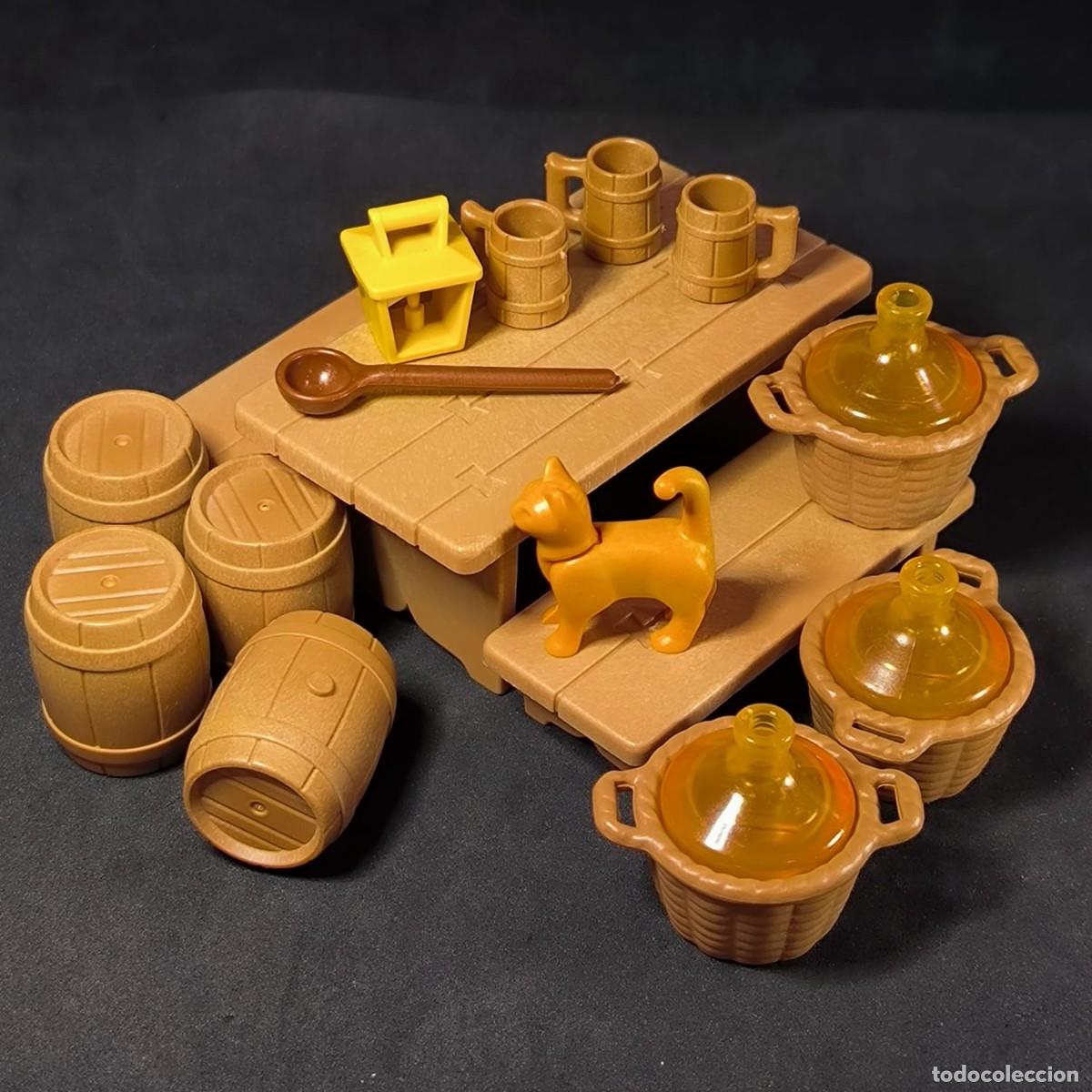 Playmobil: Playmobil mesa con botellas y barriles ☼