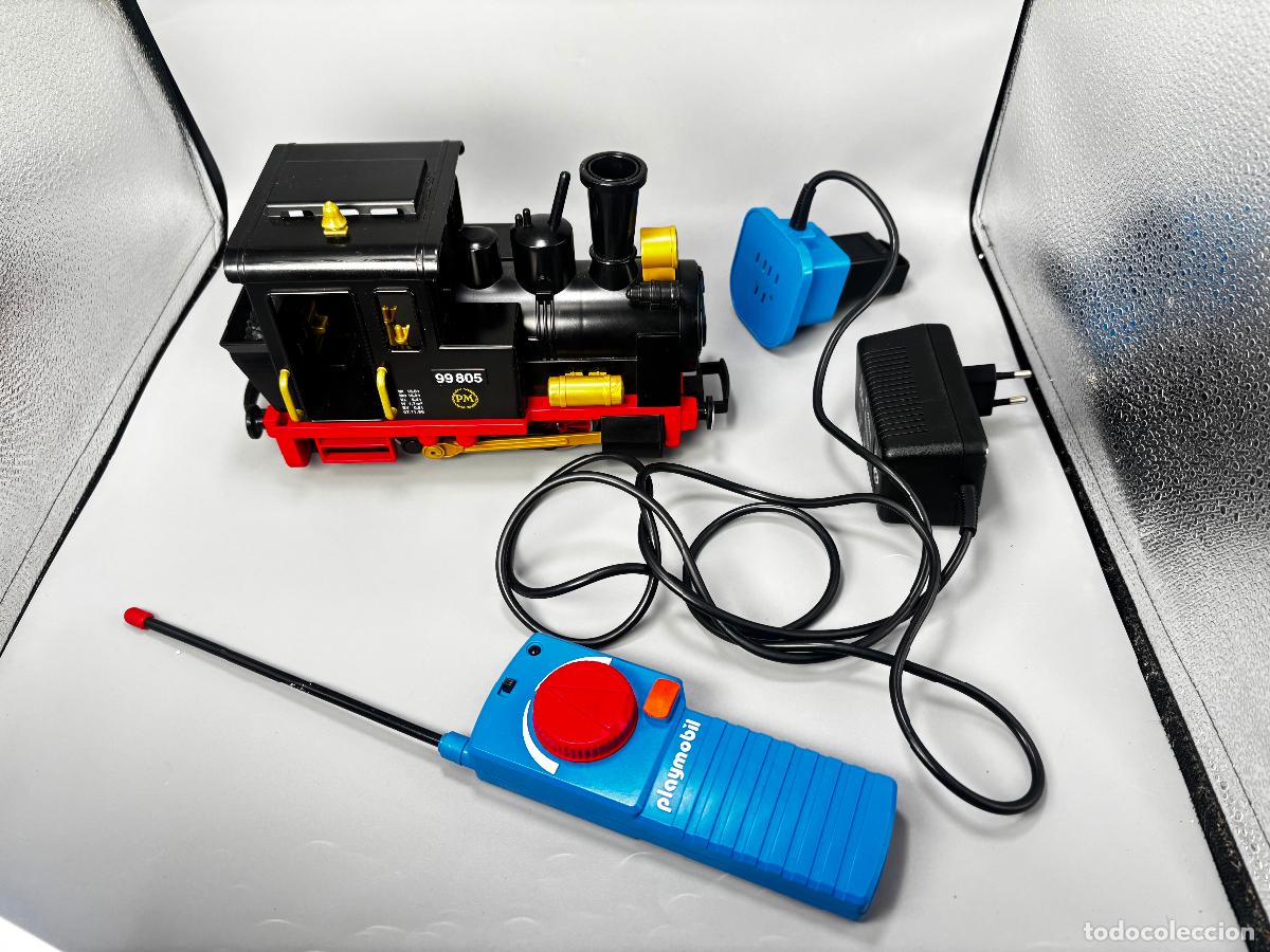 Playmobil: Playmobil 4017 tren con mando y cargador funciona correctamente