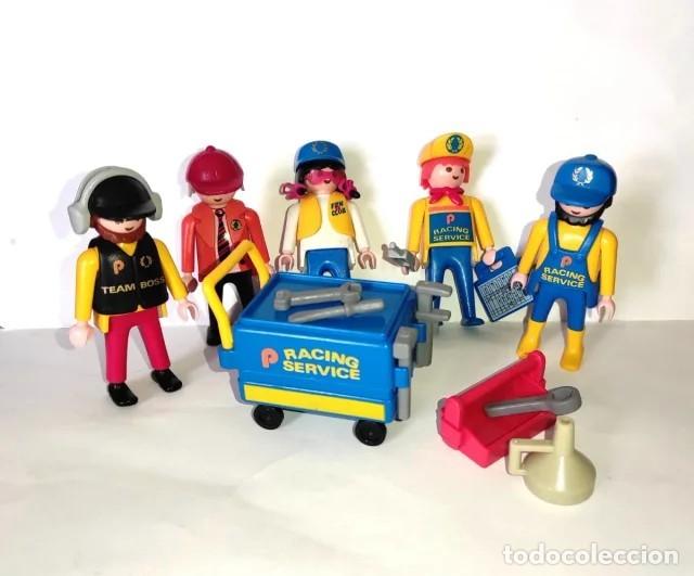 Playmobil: Playmobil 3738 Coche Carreras Mec&aacute;nico Figuras