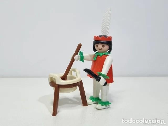 Playmobil: Playmobil medieval figura 1&ordf; &Eacute;POCA 3355 Antigua Mujer India Puchero Indio