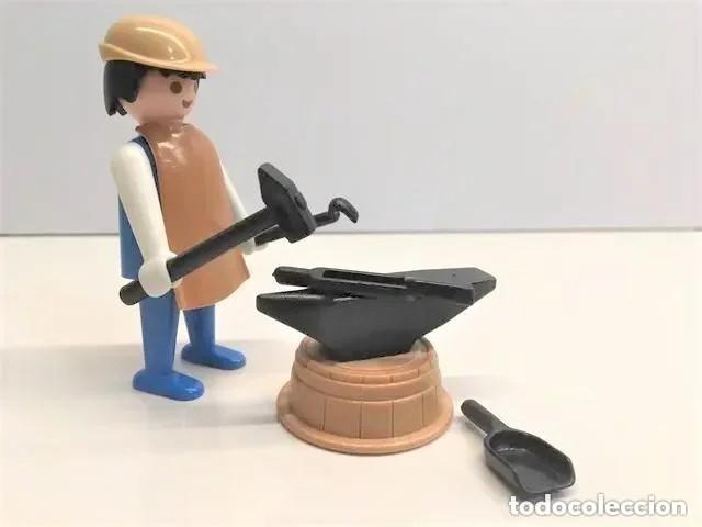 Playmobil: Playmobil medieval figura Herrero Medieval 3370 Yunque 1977