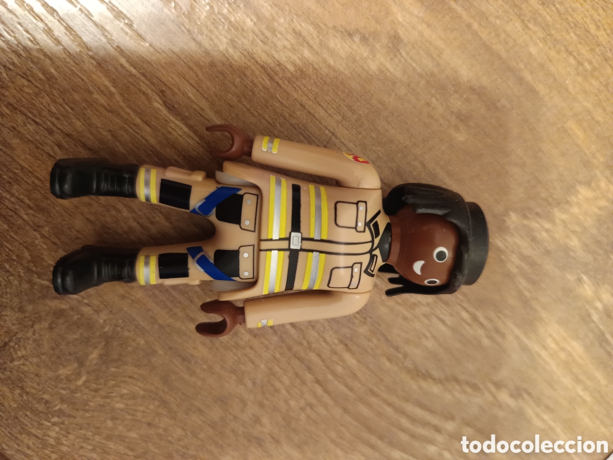 Playmobil: Playmobil chica bombera negra