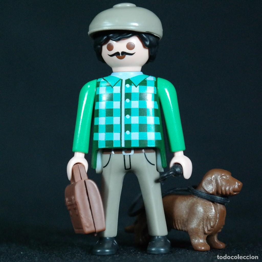 Playmobil: Playmobil hombre con perro y maletin ☼