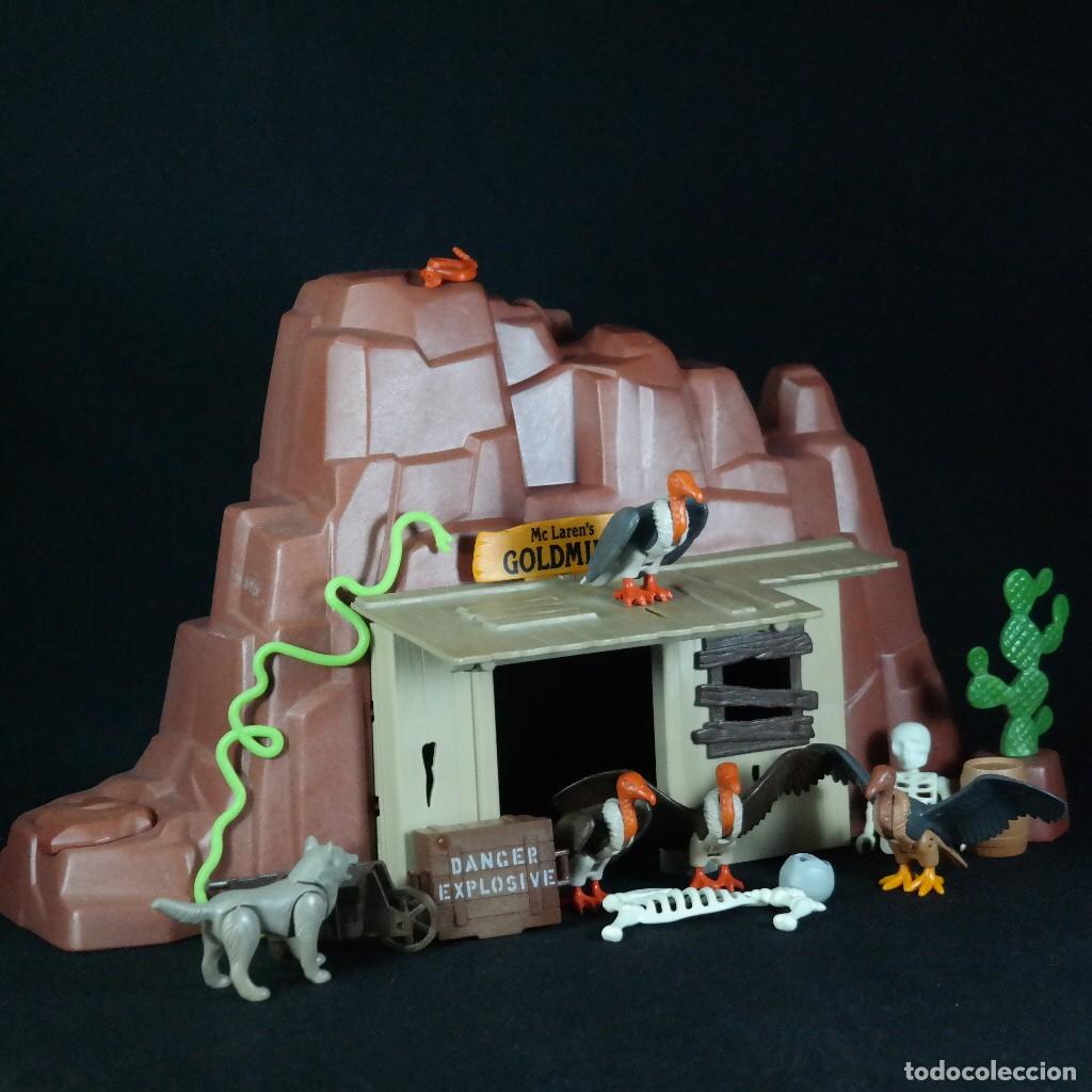 Playmobil: Playmobil mina abandonada con buitres, lobo y esqueleto ☼