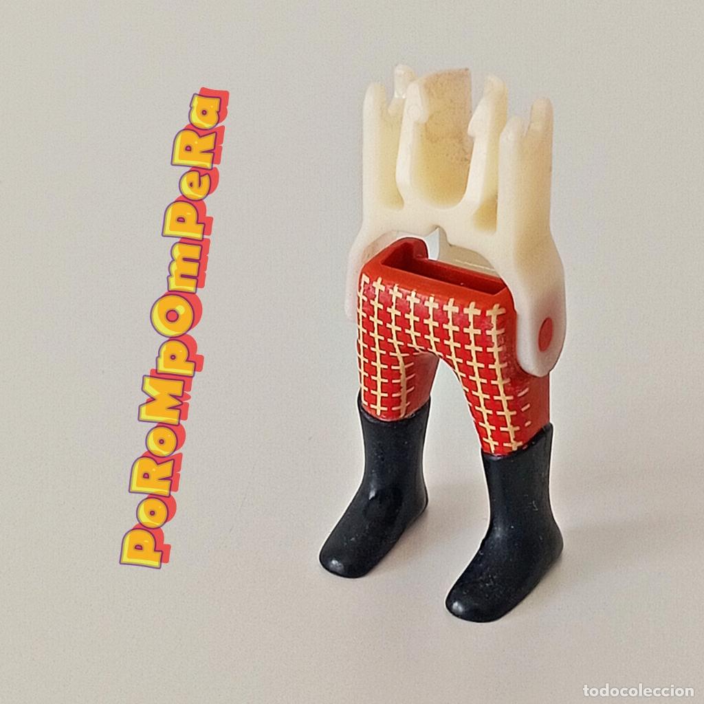Playmobil: PLAYMOBIL PIERNA PANTAL&Oacute;N DIBUJOS BOTA ALTA AMAZONA + ESQUELETO CUSTOM/COMPLETAR T6