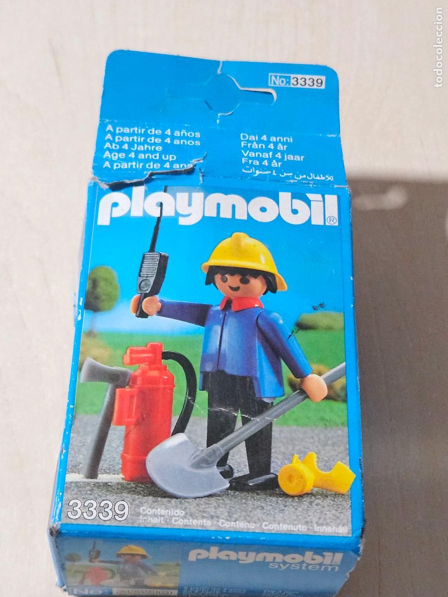 Playmobil: Playmobil caja vacia ref. 3339 bombero