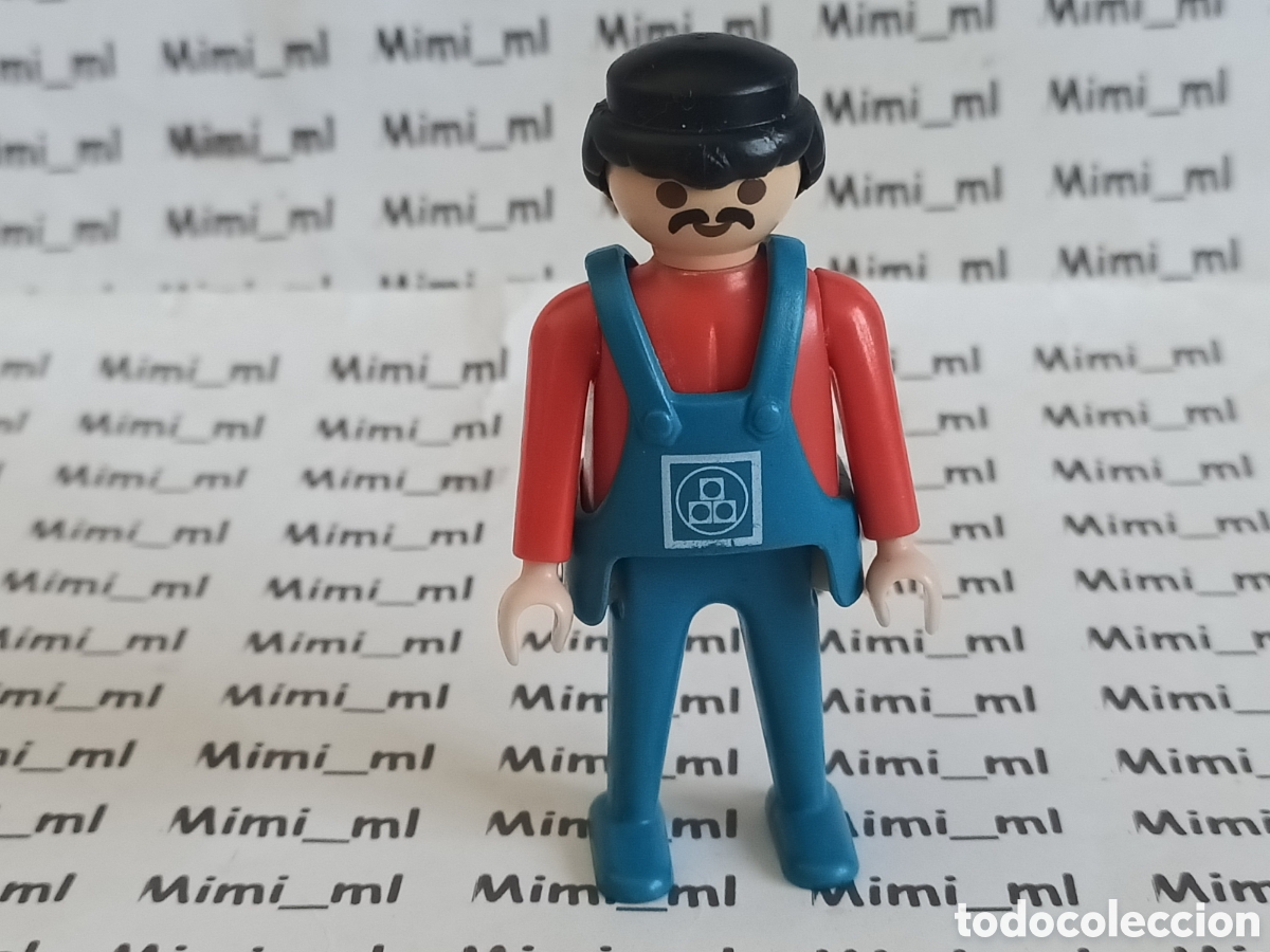 Playmobil: Playmobil figura hombre trabajador obra operario