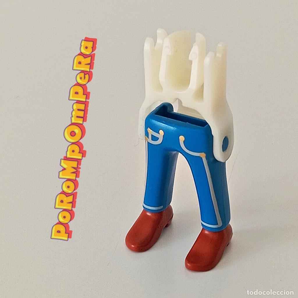 Playmobil: PLAYMOBIL PIERNA PANTAL&Oacute;N AZUL TEJANO ZAPATO TAC&Oacute;N MARR&Oacute;N + ESQUELETO COMPLETAR/CUSTOM T6