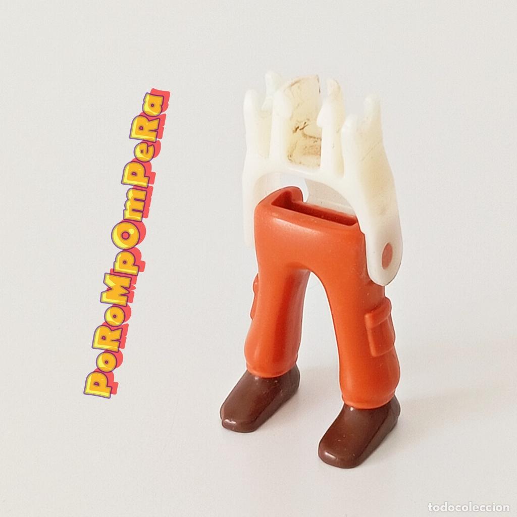 Playmobil: PLAYMOBIL PIERNA PANTAL&Oacute;N BOLSILLOS ZAPATO MARR&Oacute;N + ESQUELETO CUSTOM/COMPLETAR T6