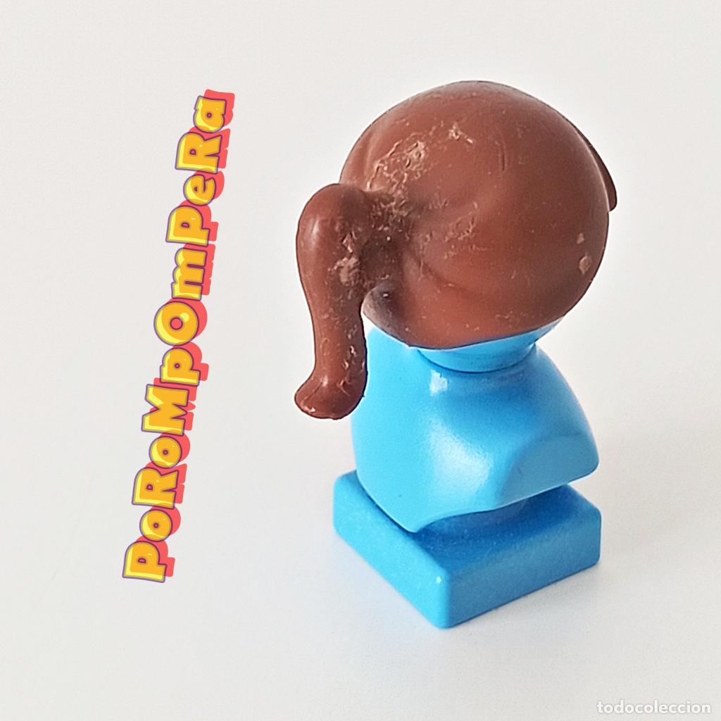 Playmobil: PLAYMOBIL PELUCA FLEQUILLO COLETA ALTA RECOGIDA MARR&Oacute;N PELO CASTA&Ntilde;O MUJER CHICA CUSTOM/COMPLETAR T6