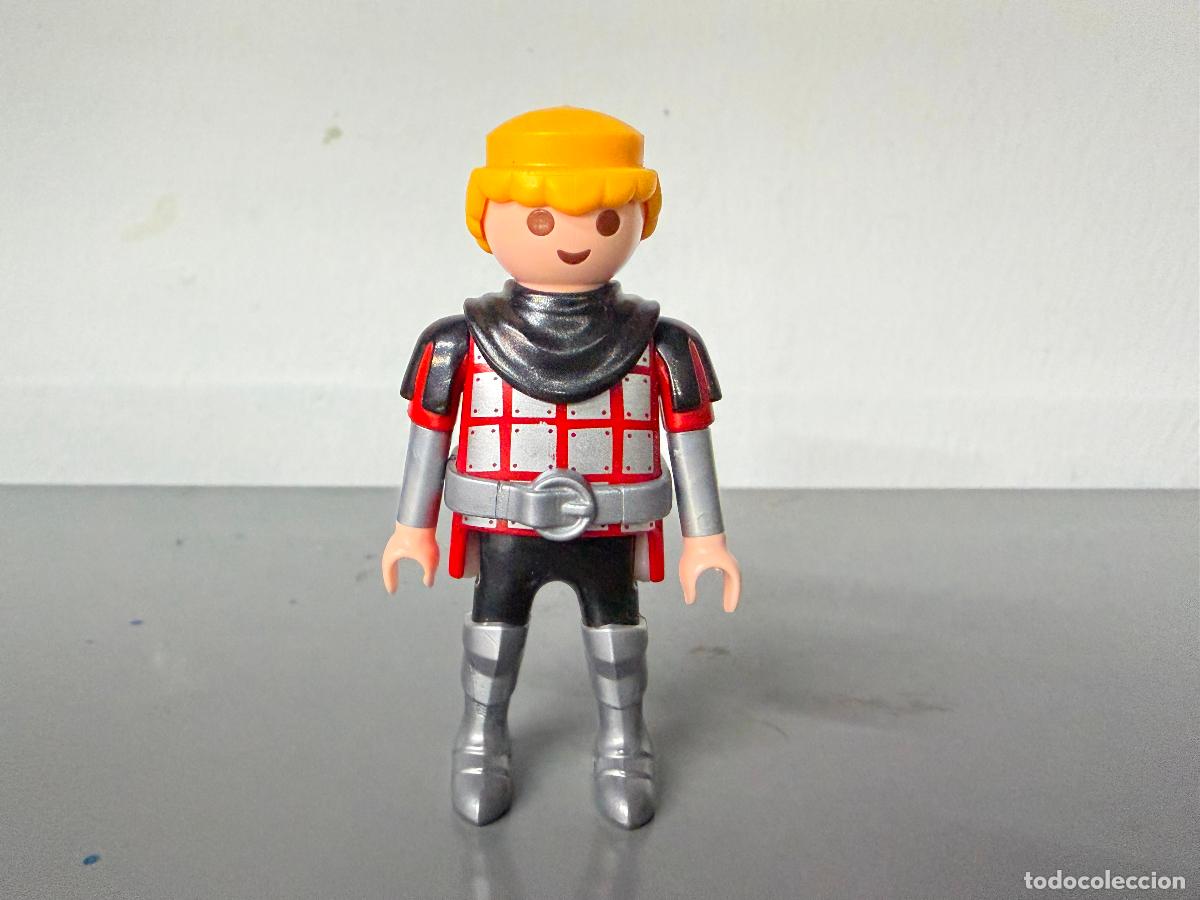 Playmobil: PLAYMOBIL figura soldado medieval cuello negro botas armadura - mix21