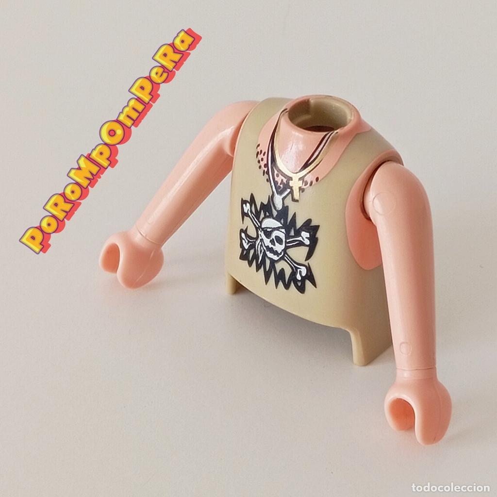 Playmobil: PLAYMOBIL TORSO TIRANTES CALAVERA TIBIAS + BRAZO DESNUDO A JUEGO COMPLETAR/CUSTOM T6