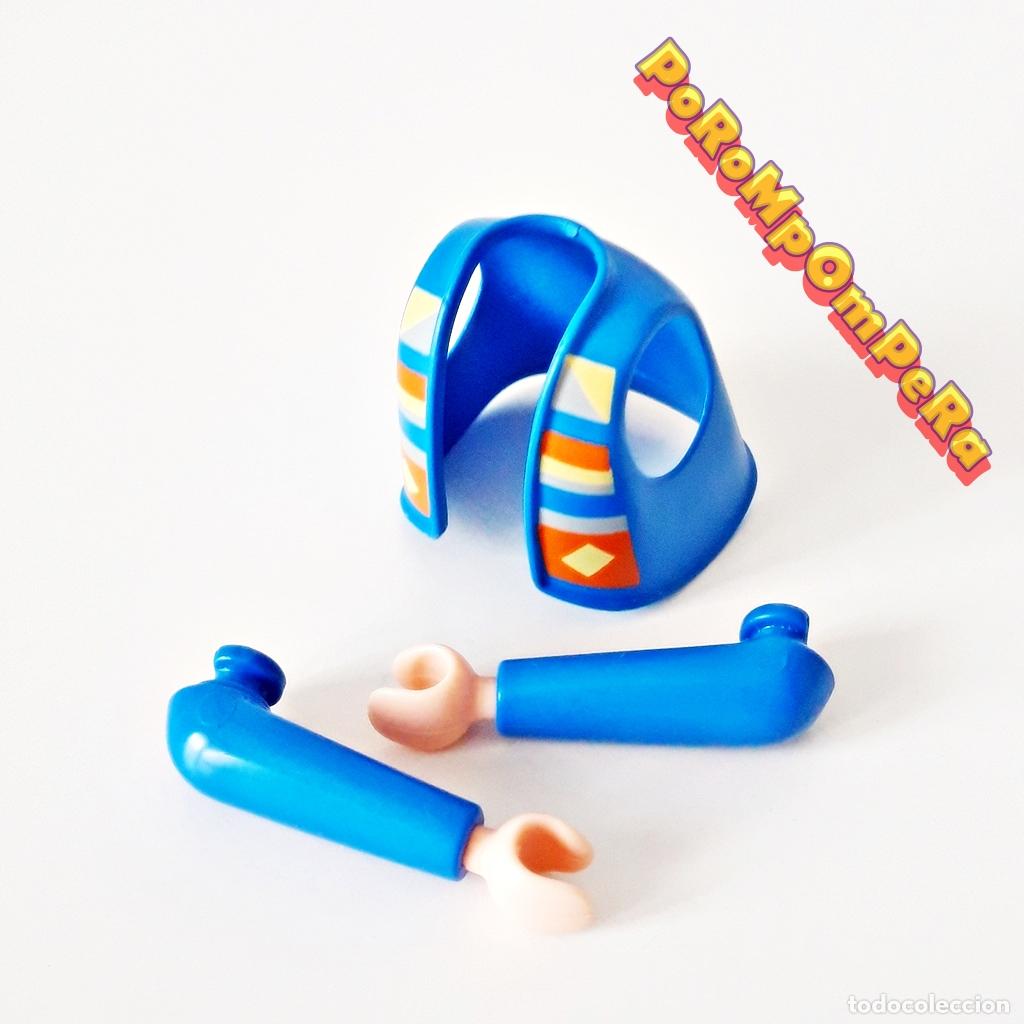 Playmobil: PLAYMOBIL CHAQUETA AZUL CIBUJOS + BRAZO A JUEGO CUSTOM/COMPLETAR CHALECO CAZADORA CH3
