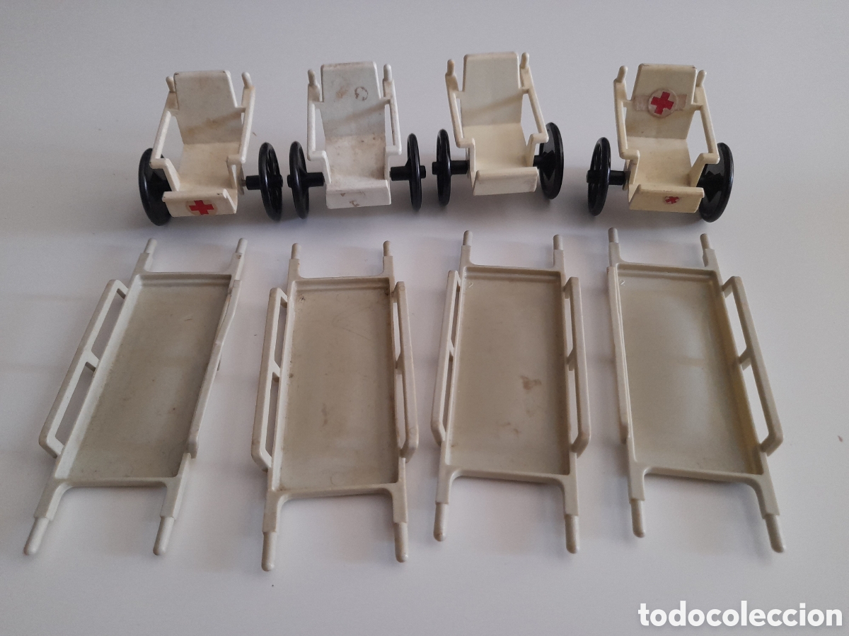 Playmobil: PLAYMOBIL. LOTE DE ANTIGUAS CAMILLAS Y SILLAS DE RUEDAS