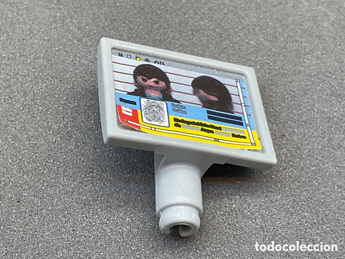 Playmobil: ACCESORIO PLAYMOBIL. PANEL FICHA POLICIA SALA IDENTIFICACION.