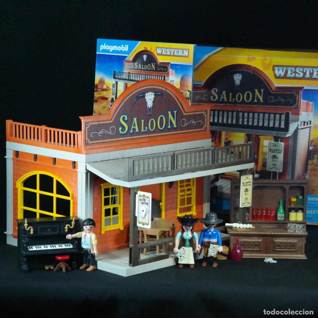 Playmobil: Playmobil saloon oeste con 3 figuras y muchos accesorios ☼