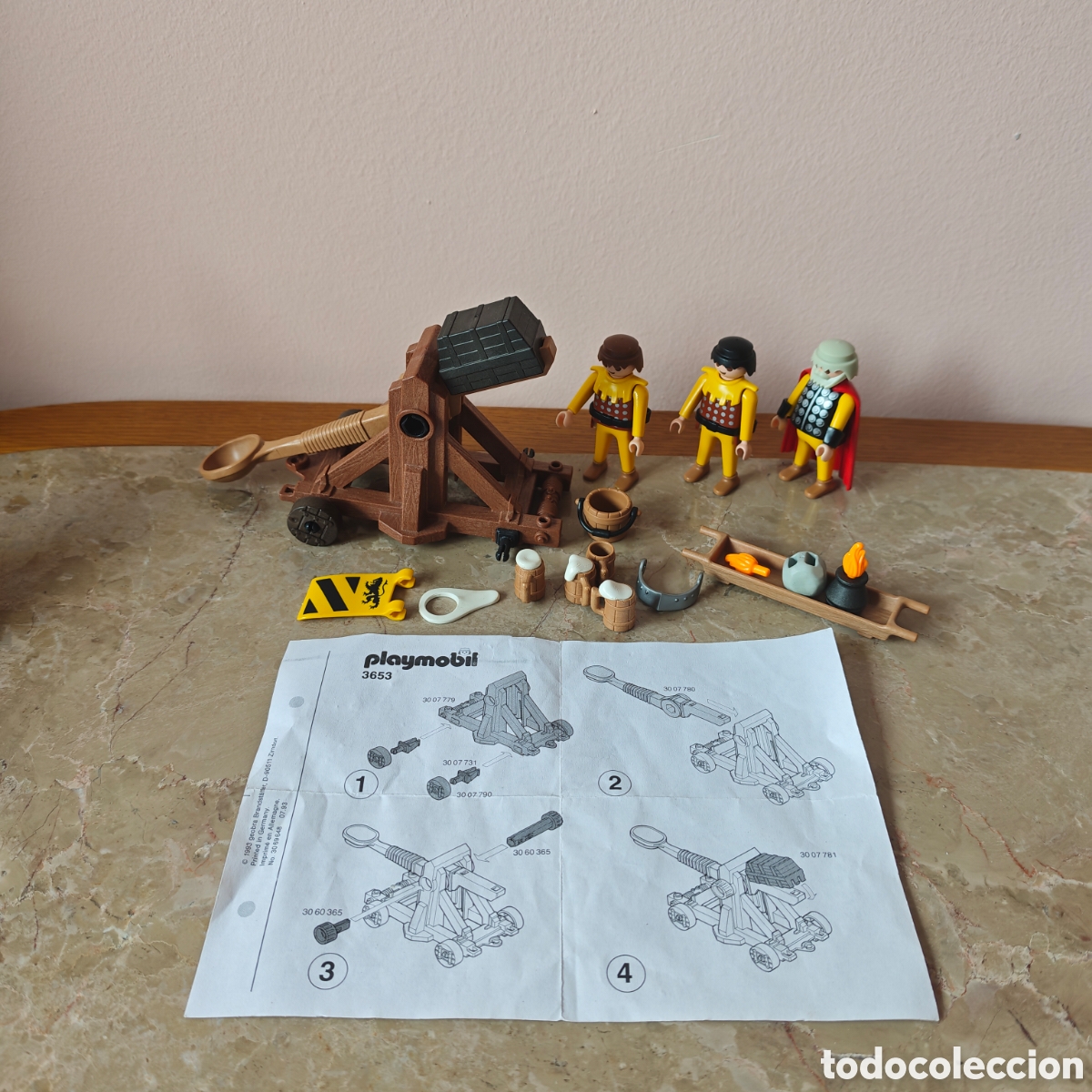 Playmobil: Playmobil 3653 catapulta con caballeros del le&oacute;n