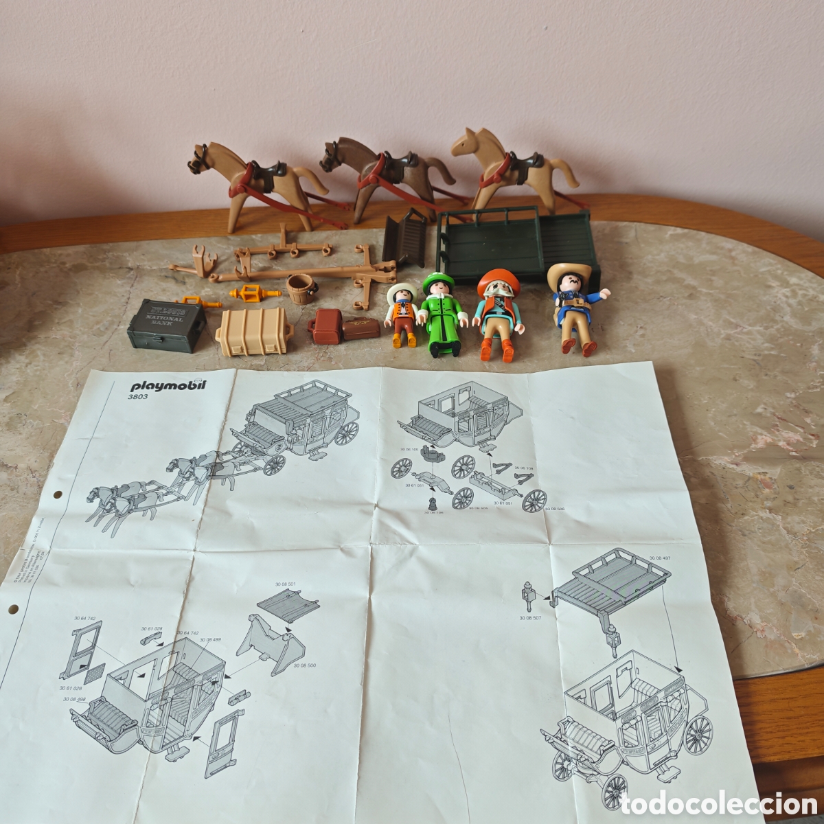Playmobil: Playmobil 3803 figuras y complementos de diligencia, con instrucciones