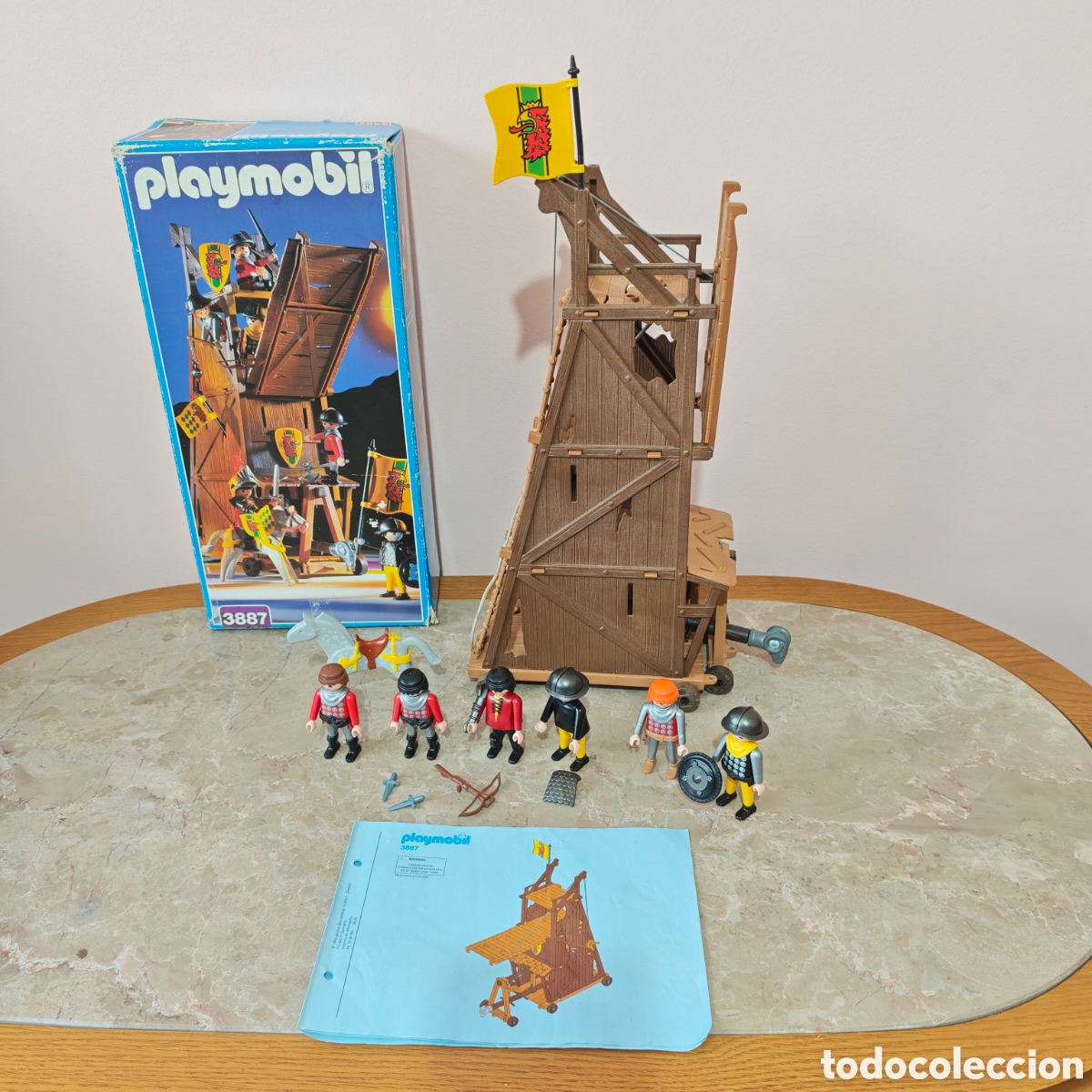 Playmobil: Playmobil 3887 torre de asalto medieval, con caja e instrucciones