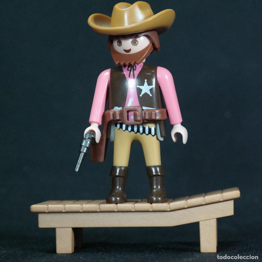 Playmobil: Playmobil vaquero con banco ☼