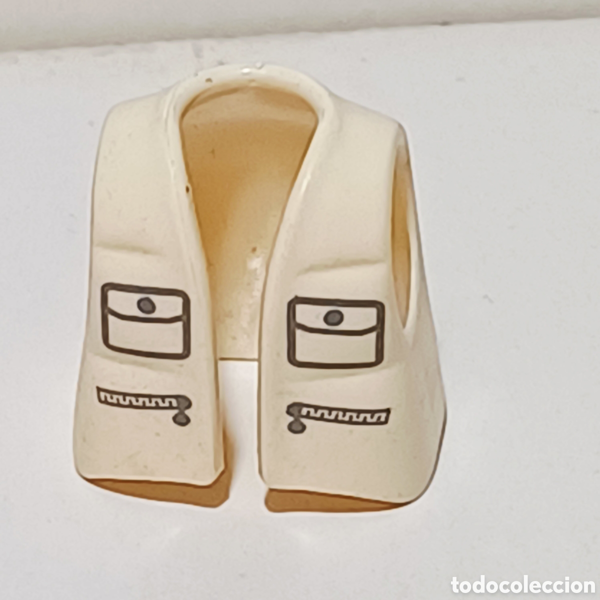 Playmobil: Pieza playmobil peto chaleco blanco hombre explorador cazador aventurero