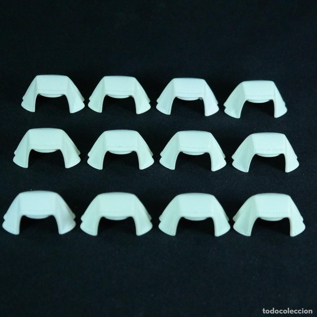 Playmobil: Playmobil 12 cofias blancas en perfecto estado ☼