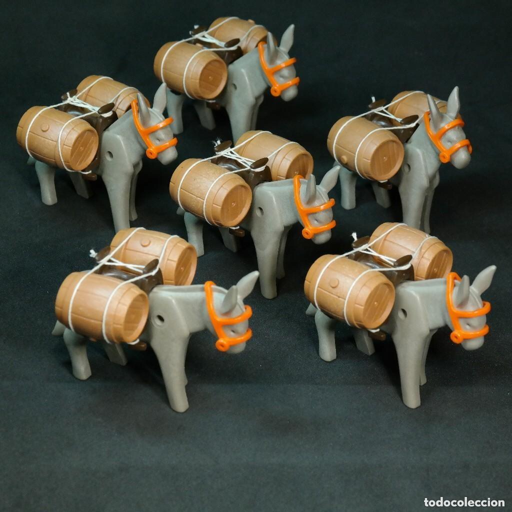 Playmobil: Playmobil 6 burros con barriles ☼
