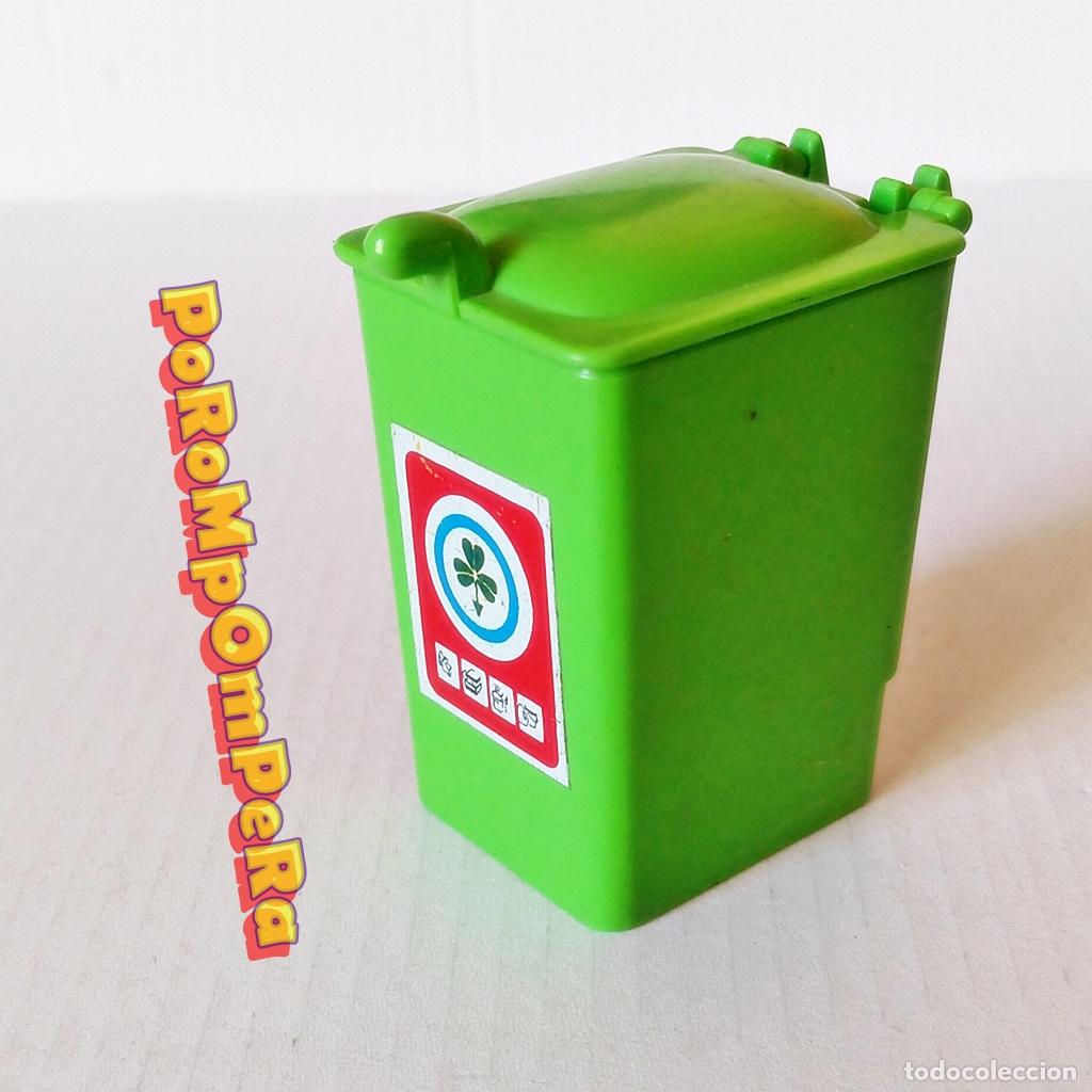 Playmobil: PLAYMOBIL CUBO DE BASURA VERDE 3196 4129 4418 5432 7331 SIMILAR 3121 4157 5938 CONTENEDOR LIMPIEZ T7