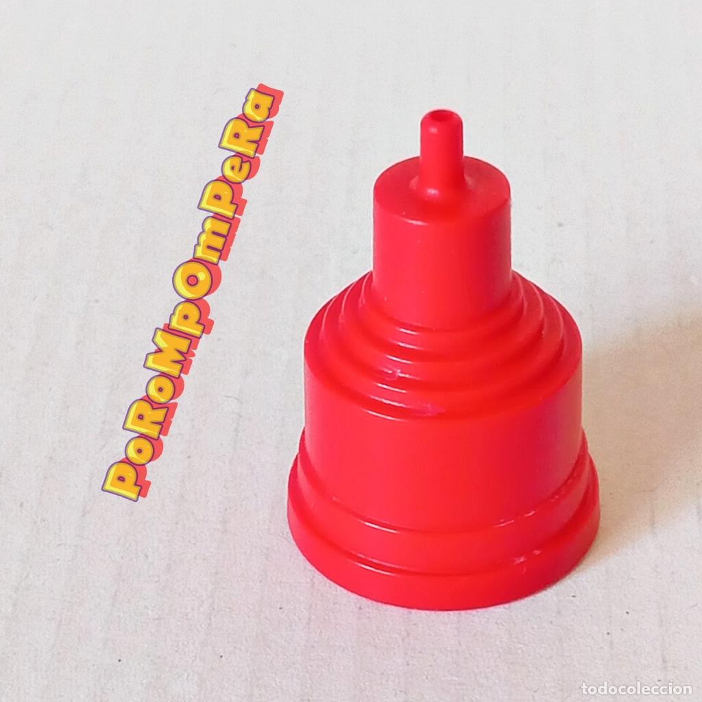 Playmobil: PLAYMOBIL PIEZA ROJA MANGUERA HELIC&Oacute;PTERO CON ENGANCHE TUBO 4824 5842 TUBO AGUA T7