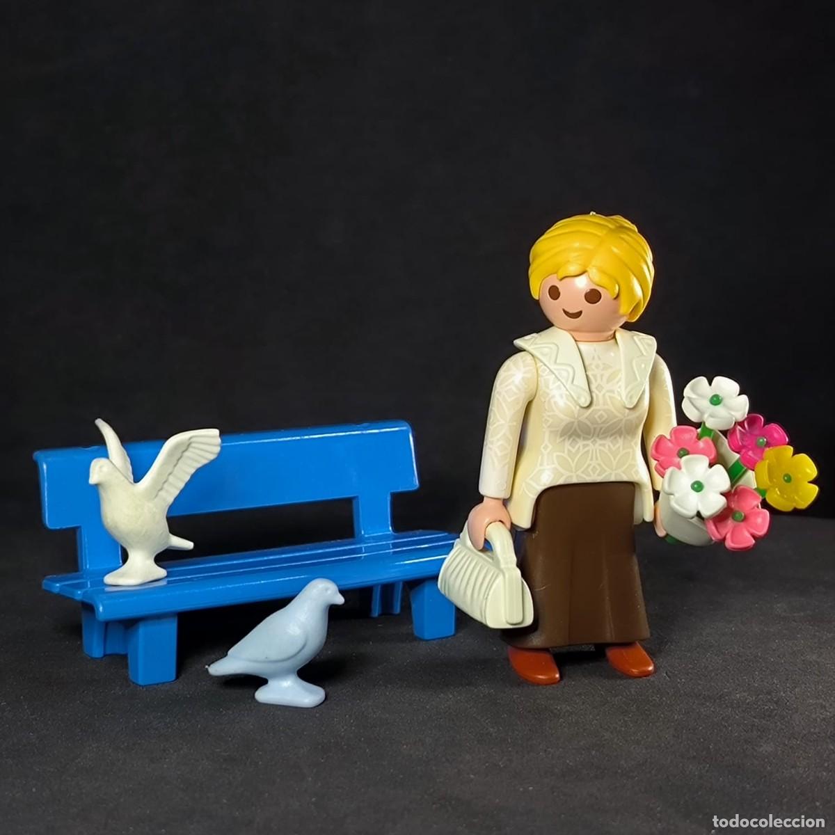 Playmobil: Playmobil mujer con banco ☼
