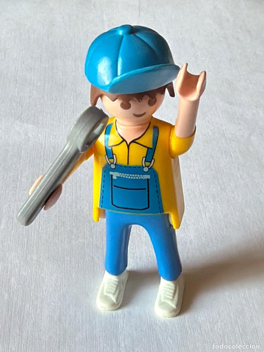 Playmobil: Figura mu&ntilde;eco obrero mec&aacute;nico Hombre Playmobil Complemento Accesorio