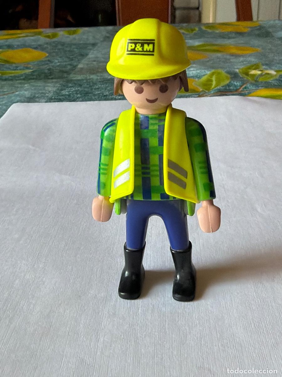 Playmobil: Figura mu&ntilde;eco obrero mec&aacute;nico Hombre Playmobil Complemento Accesorio