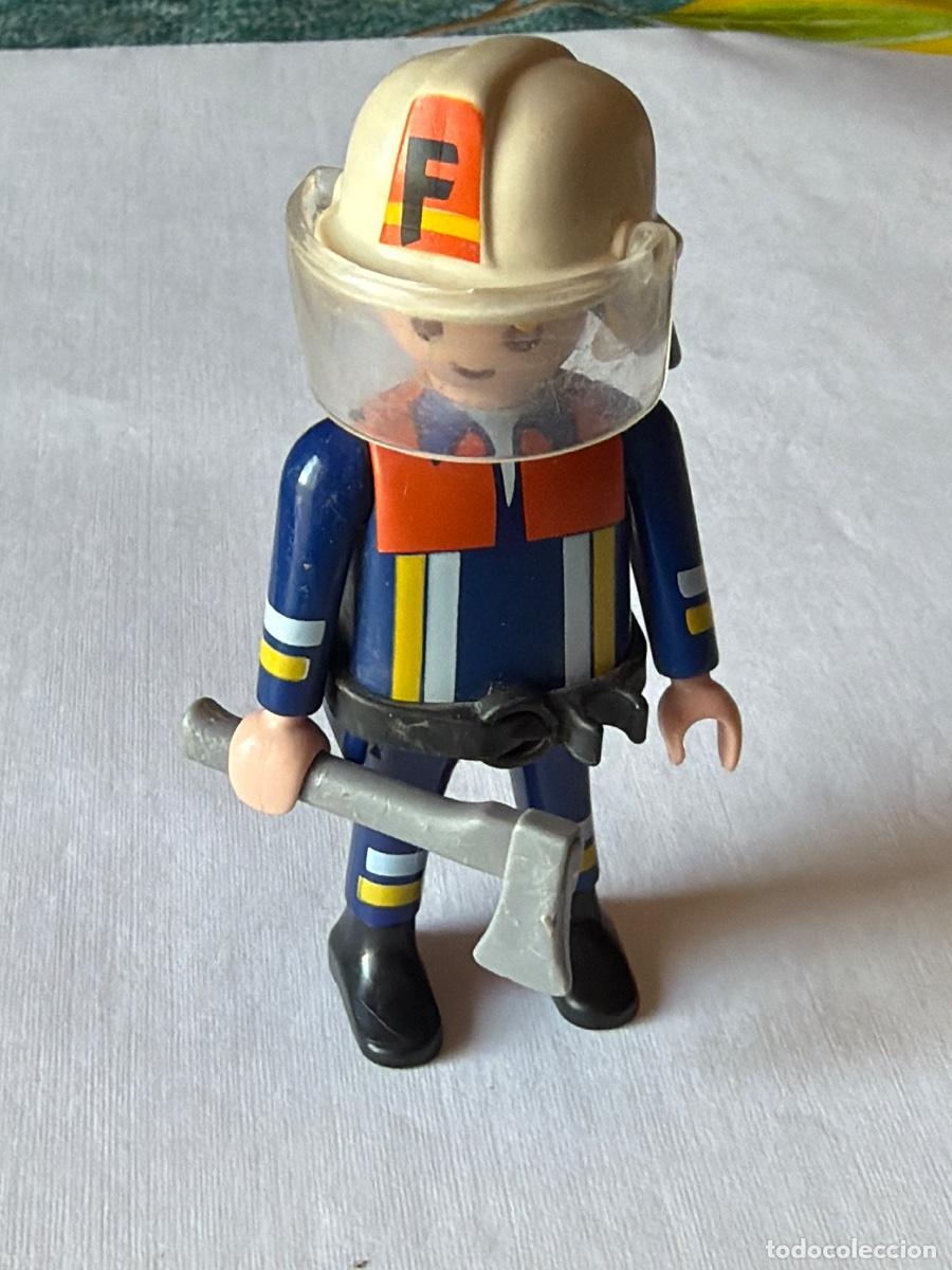 Playmobil: Figura mu&ntilde;eco Policia Bombero Hombre Playmobil Complemento Accesorio