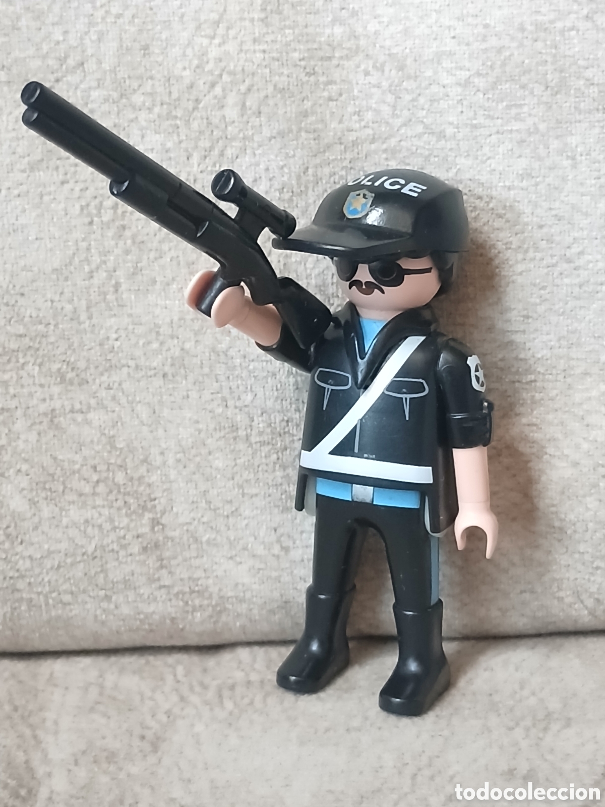 Playmobil: Figura Playmobil Francotirador Polic&iacute;a