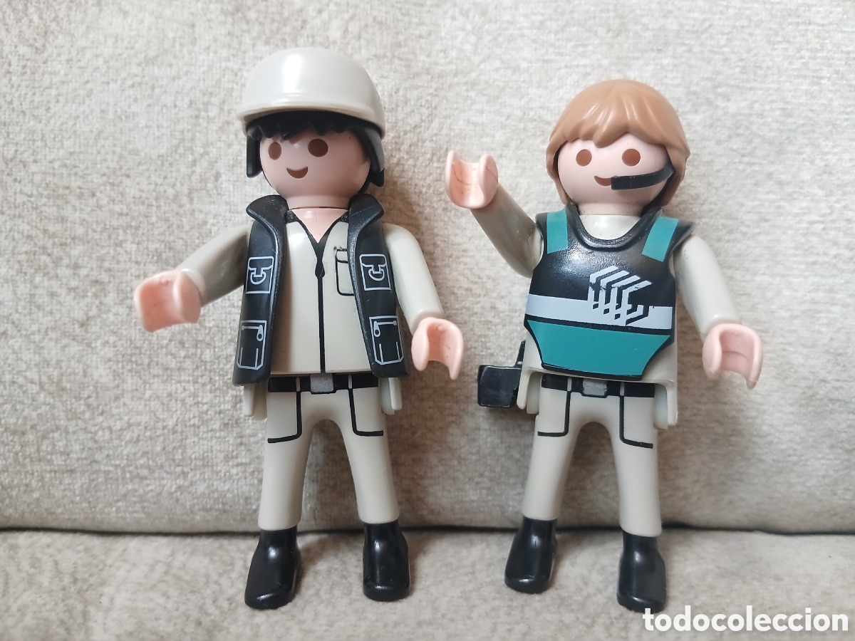 Playmobil: 2 Figuras Playmobil Vigilante de Seguridad