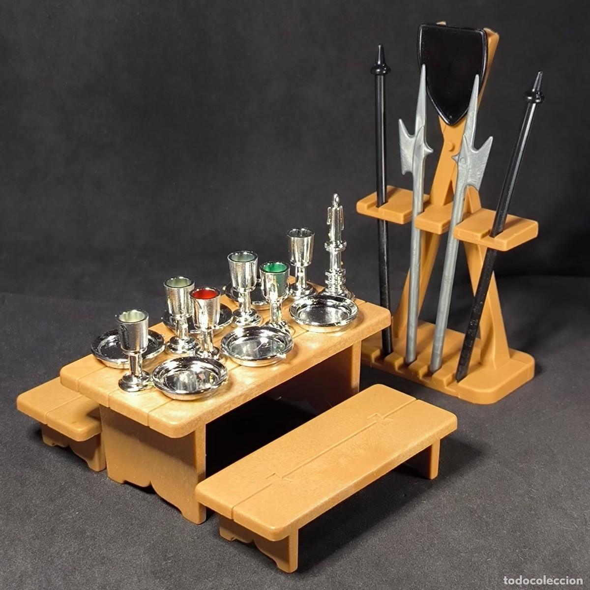 Playmobil: Playmobil mesa con accesorios cromados medievales ☼