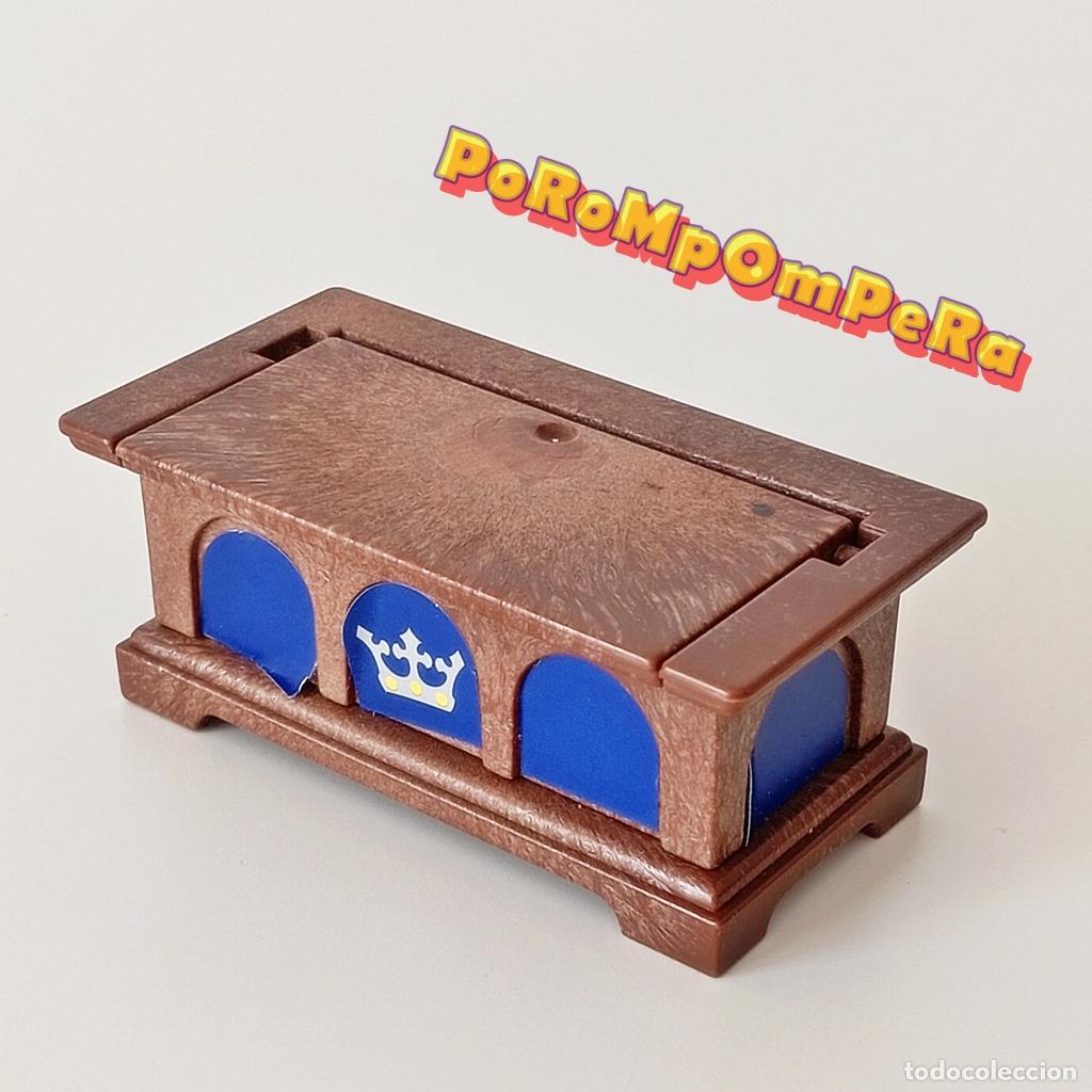 Playmobil: PLAYMOBIL ARC&Oacute;N MEDIEVAL SIMILAR 3294 3376 3410 3447 COFRE BA&Uacute;L MUEBLE MARR&Oacute;N CASTILLO CG6