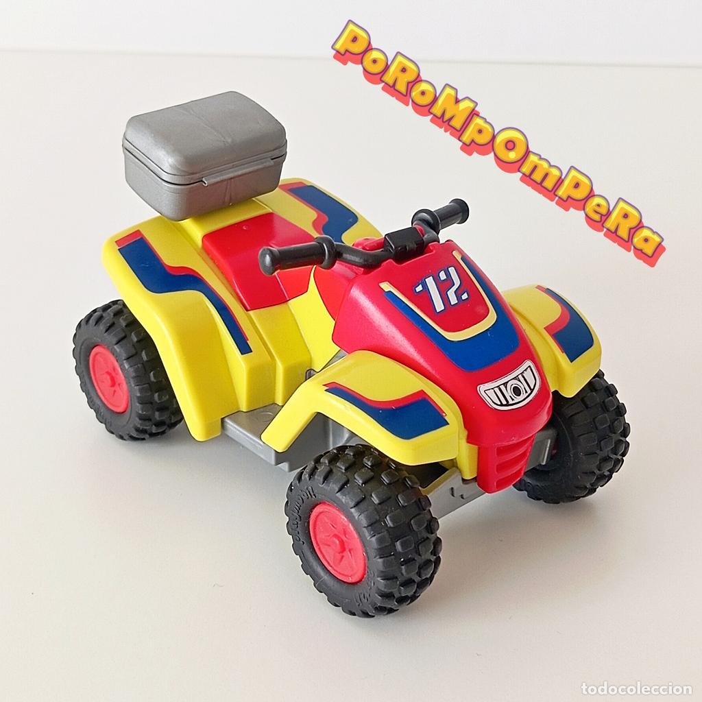 Playmobil: PLAYMOBIL MOTO QUAD 4425 MOTORISTA RALLY COMPETICI&Oacute;N CG6