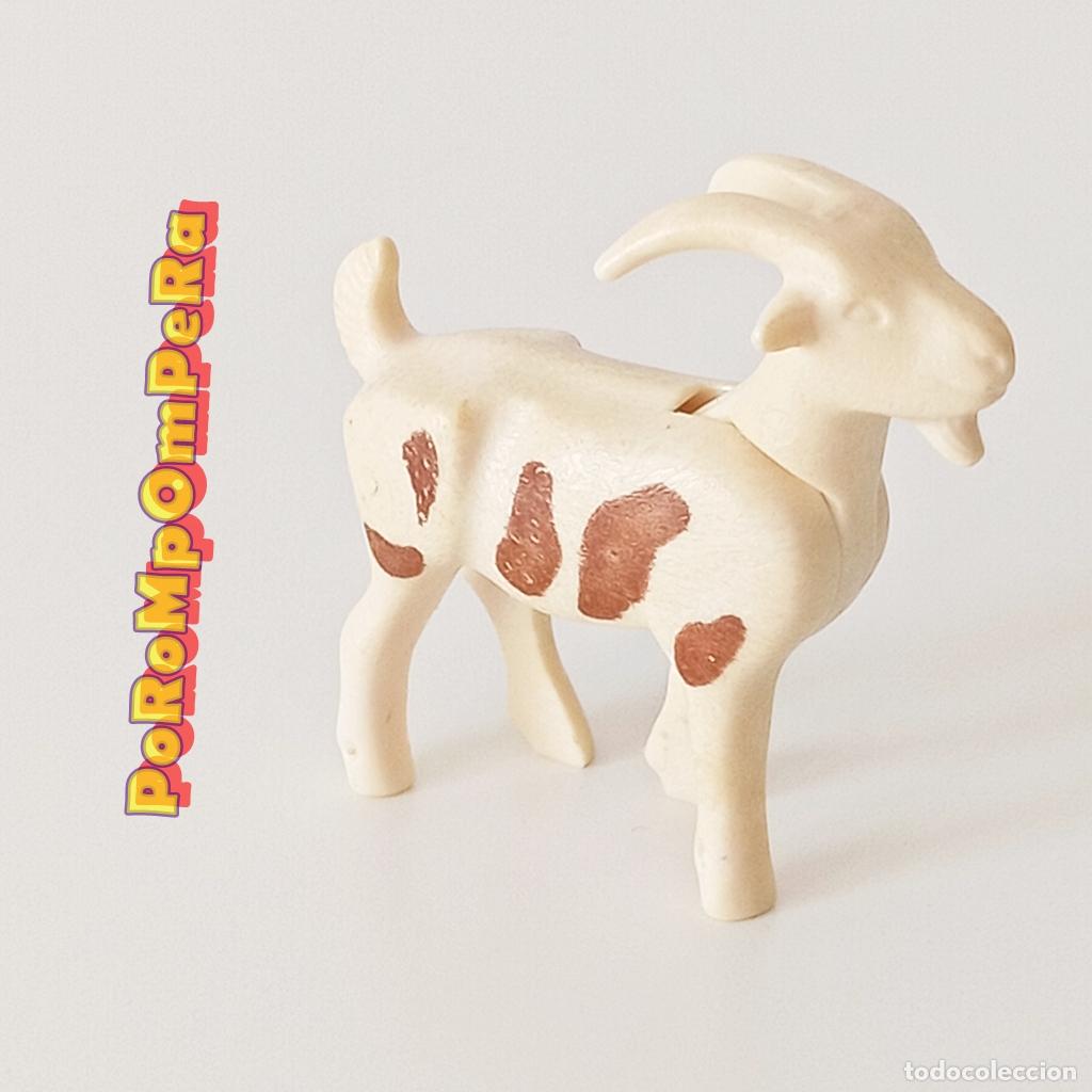 Playmobil: PLAYMOBIL CABRA BLANCA MANCHA MARR&Oacute;N 3116 3124 3638 4146 4851 REBA&Ntilde;O GRANJA BEL&Eacute;N OESTE ZOO T8