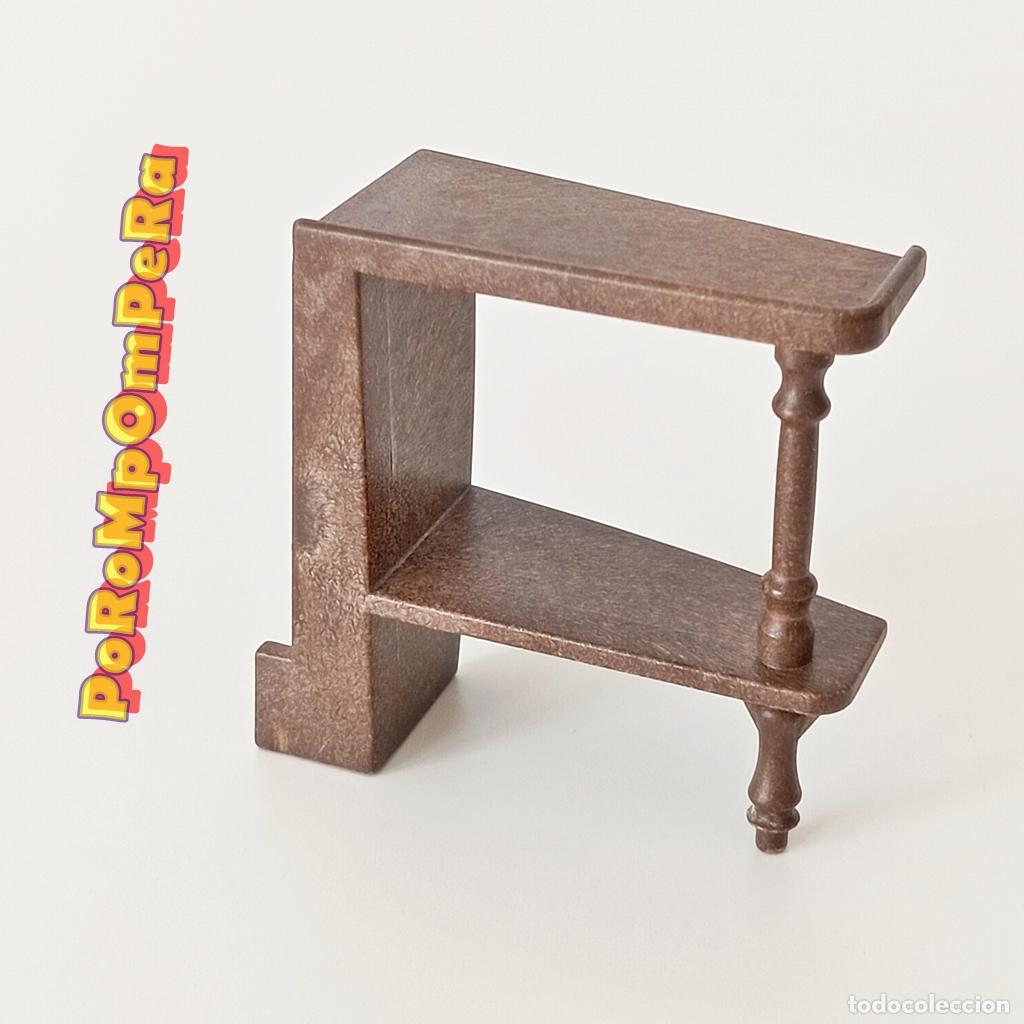 Playmobil: PLAYMOBIL MUEBLE MARR&Oacute;N OSCURO CAMAROTE BARCO PIRATA 1&ordf; &Eacute;POCA 3053 3550 3750 MESA ESTANTER&Iacute;A T8