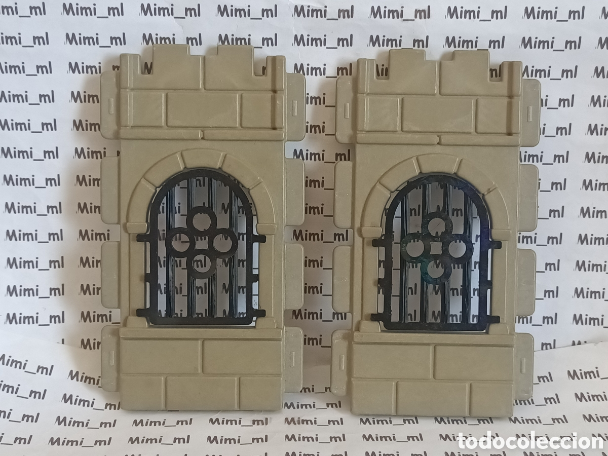 Playmobil: Playmobil 2 paredes planas ventanas las rejas en impresora 3d 4300 3666
