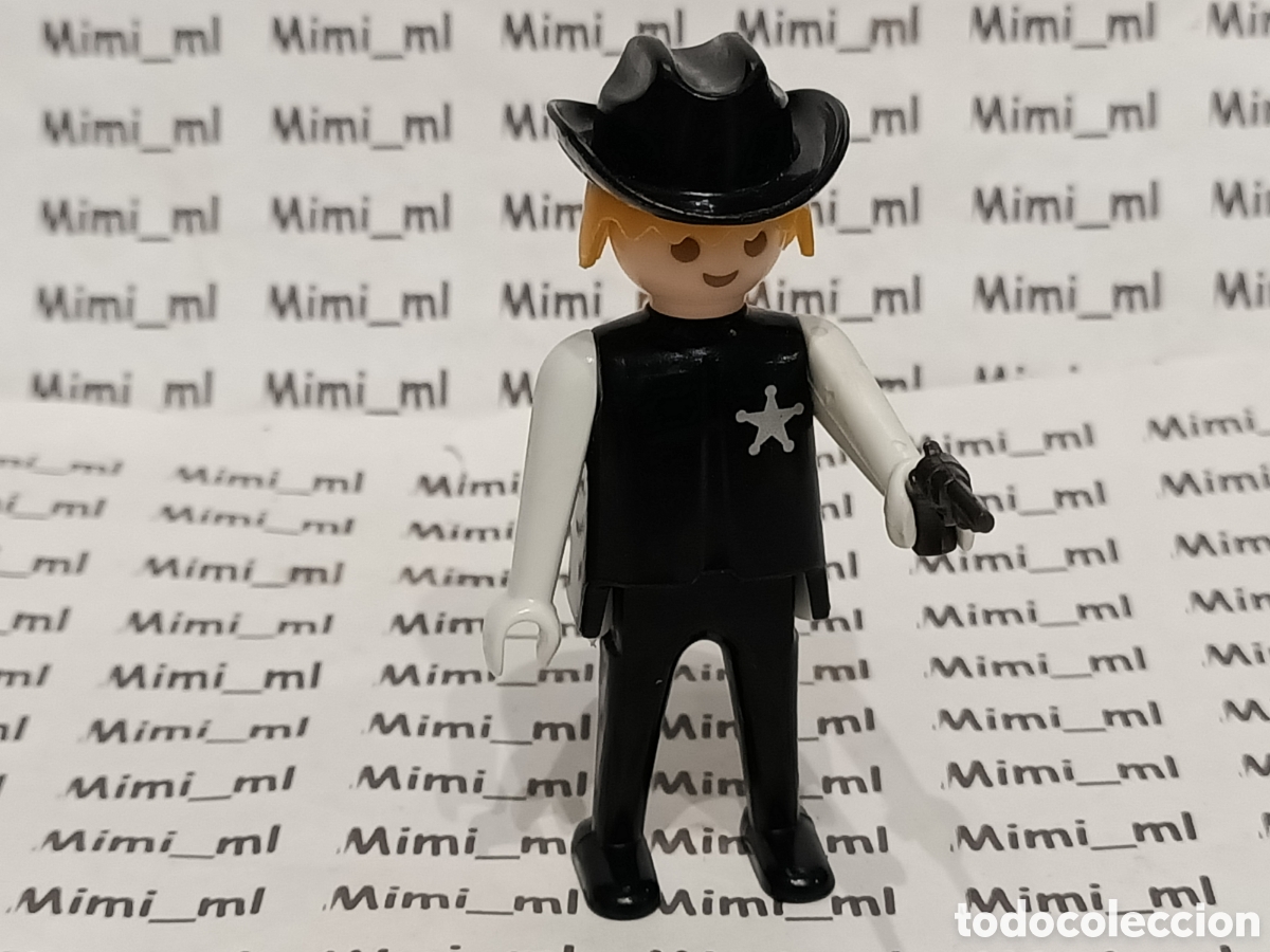 Playmobil: Famobil figura sheriff primera &eacute;poca sello F western oeste