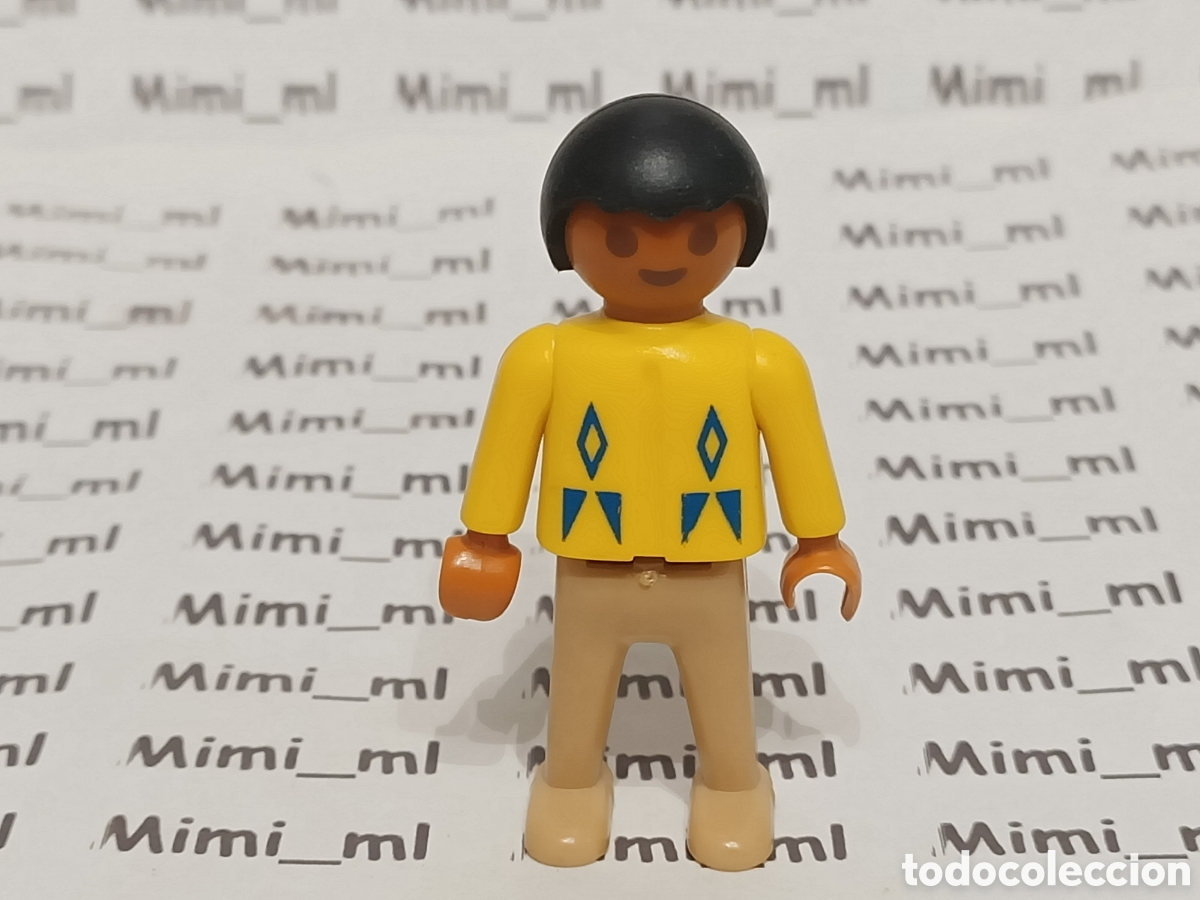 Playmobil: Playmobil figura ni&ntilde;o indio poblado western oeste