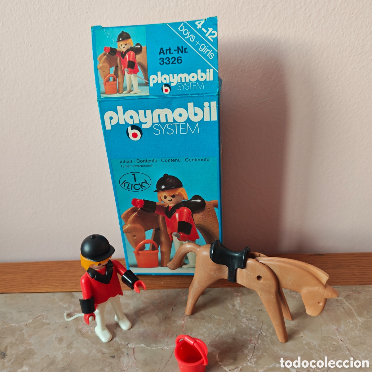 Playmobil: Playmobil 3326 jinete con caballo, en caja