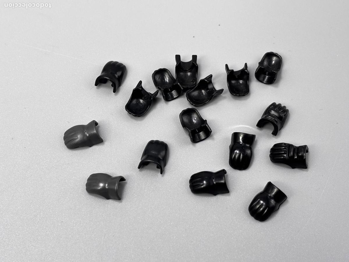 Playmobil: playmobil lote guante negro y gris oscuro