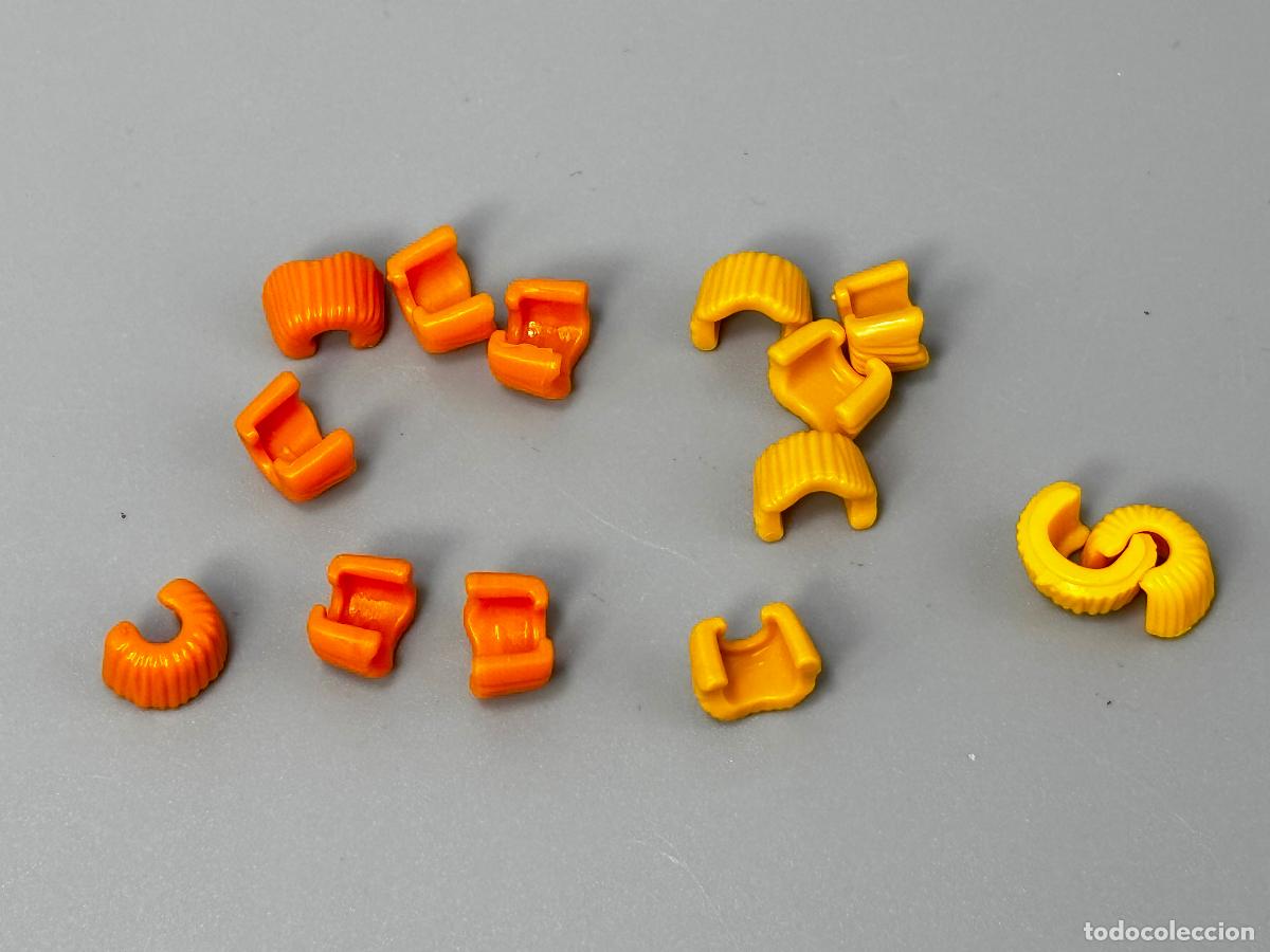 Playmobil: playmobil lote mu&ntilde;equera con forma amarilla naranja