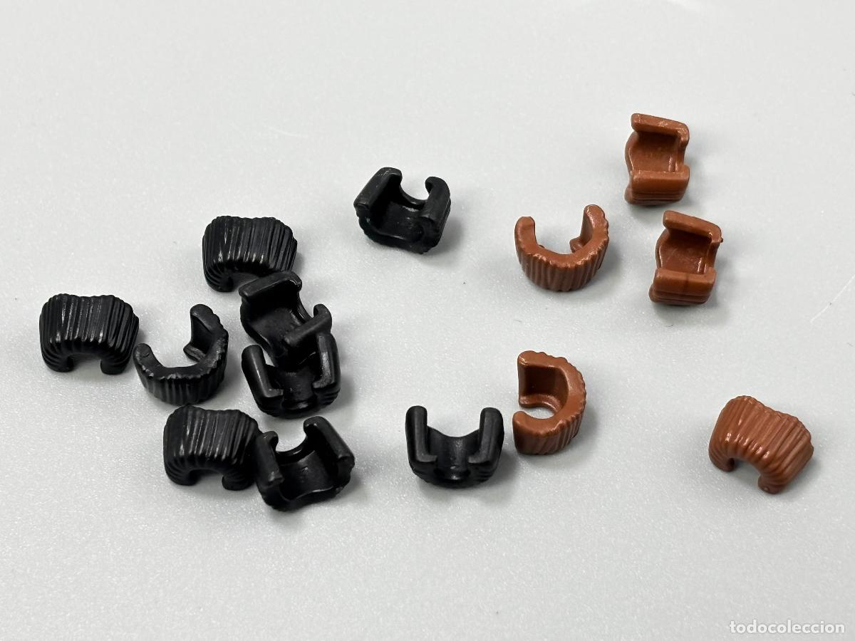 Playmobil: playmobil lote mu&ntilde;equera con forma marr&oacute;n negra