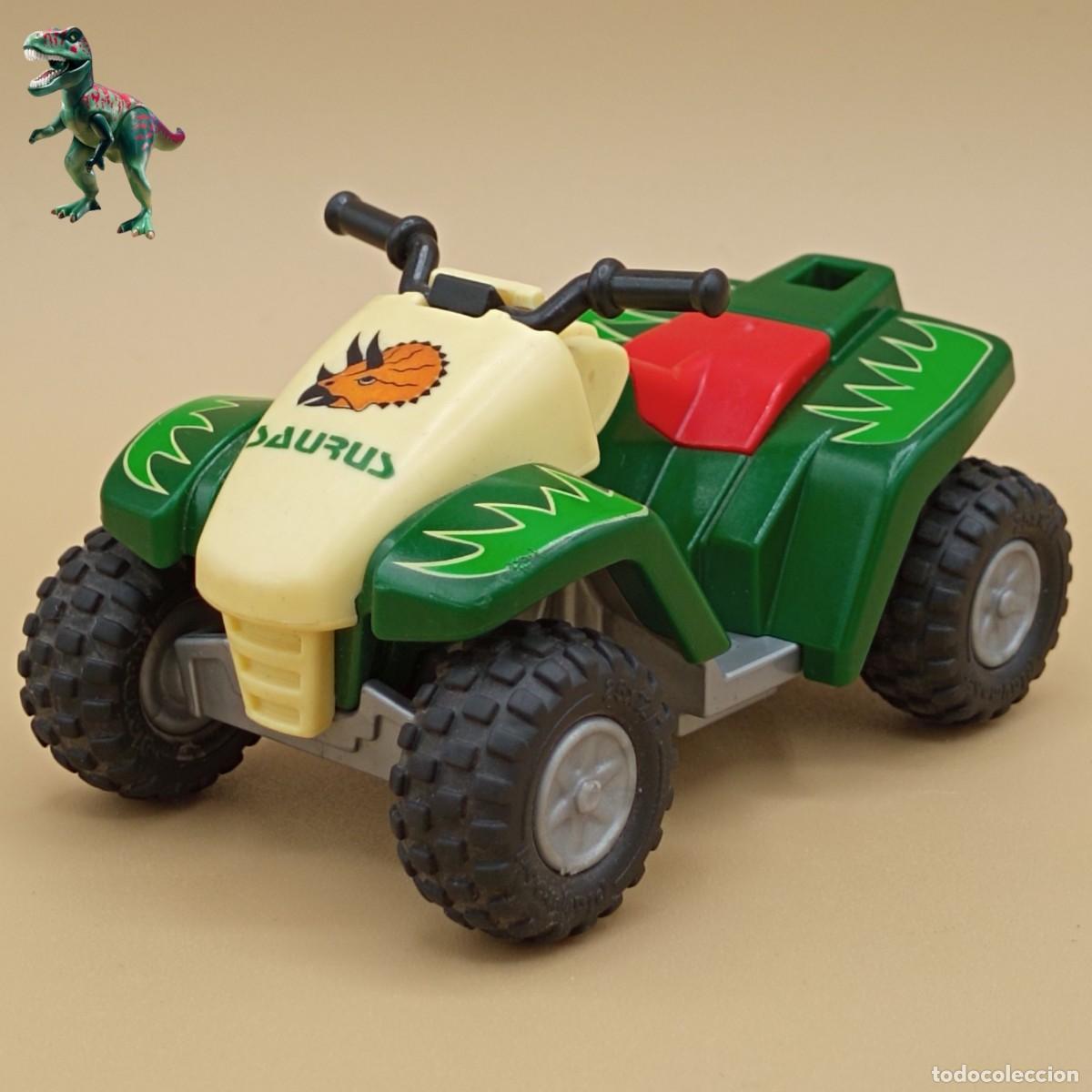 Playmobil: Playmobil quad verde de explorador parque jurasico saurus team moto vehiculo cuatrimoto 4176 5014